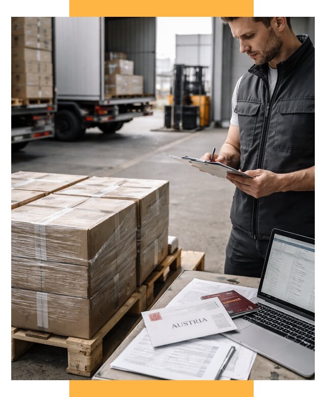 Доставка в Австрию от 66027 р. Логистика и экспорт СетСервис-Снб