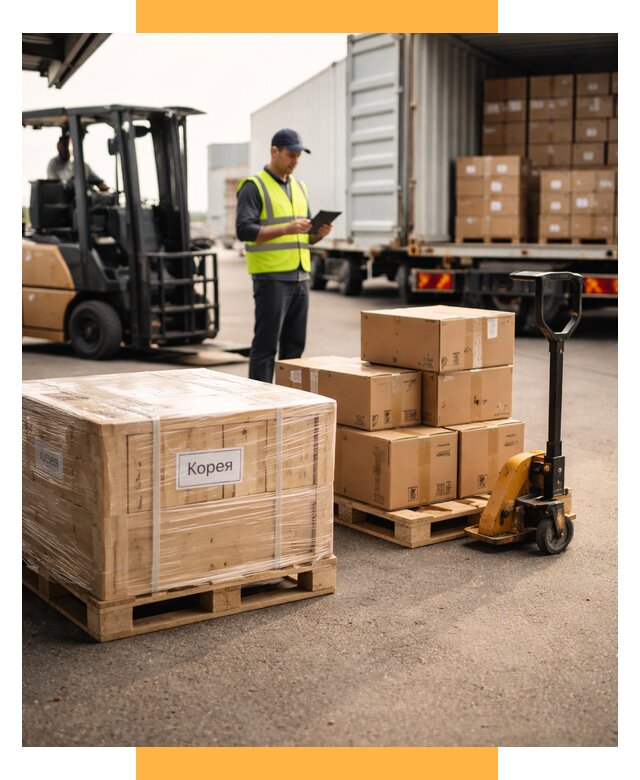 Доставка грузов в Корею из России от 35553 р. | СетСервис-Снб