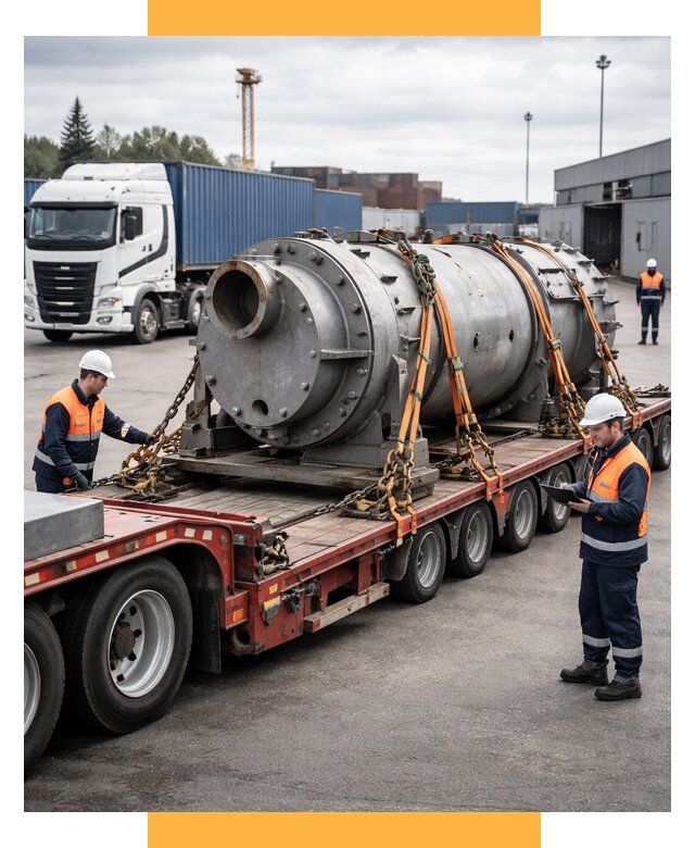 Перевозка тяжеловесных грузов под ключ от 152370 р. | СетСервис-Снб