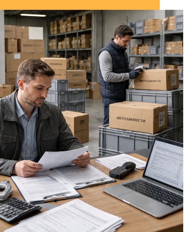 Таможенное оформление автозапчастей по выгодным тарифам от 8634