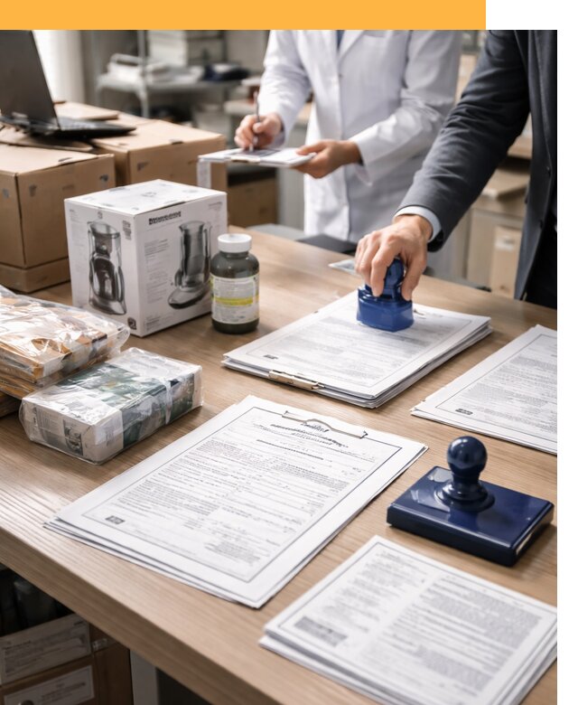 Сертификация импортных товаров от 12190 с таможенным сопровождением